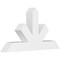Ekena Millwork Saratoga Architectural Grade PVC Gable Bracket, 36"W x 19 1/2"H x 4"D x 4"F, 13/12 Pitch GBP036X20X0404SAR00 - alternate 1